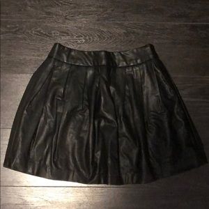 Faux leather skirt size small